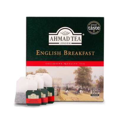 Ahmed TEA English Breakfast 100Bags+28Free
