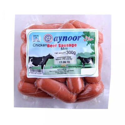 Aynoor Chicken And Beef Sausage 300Gr