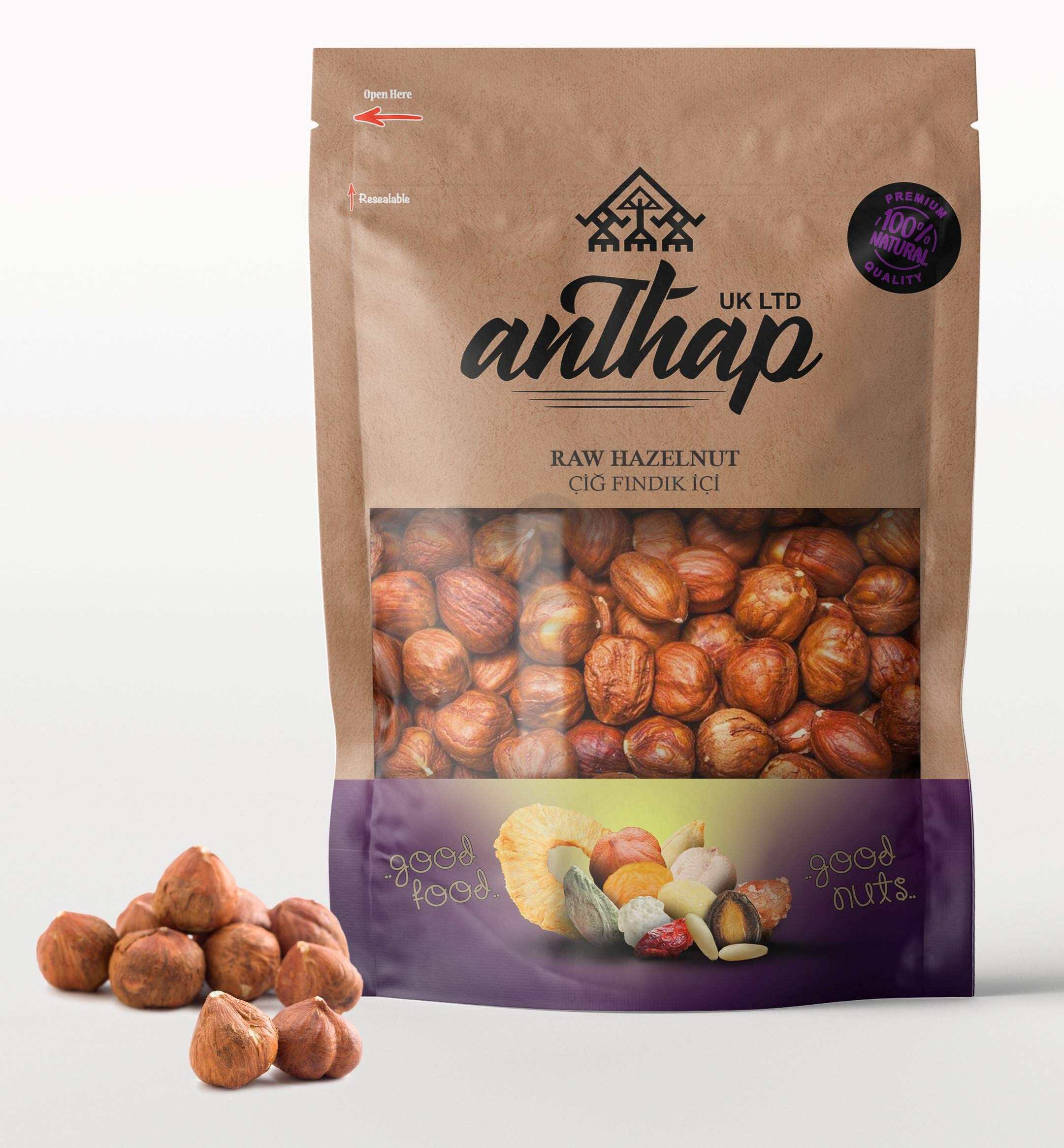 ANTHAP RAW HAZELNUT 1KG