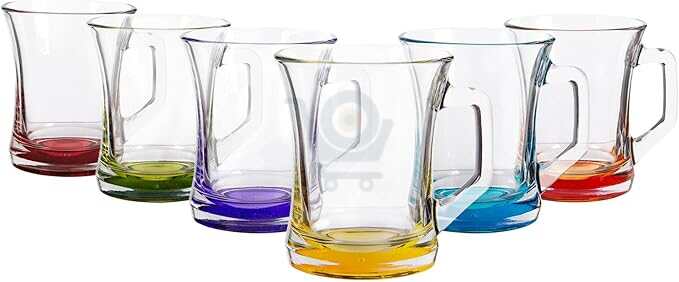 LAV TEA GLASS ZEN COLOUR 3PCS