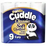 PANDA CUDDLE WHITE 3PLY 9PCS TOILET ROLLS